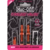 Muc-Off Tubeless Tire Tools|Tubeless Accessories|V2 Tubeless Presta Valves (Orange) (Pair) (44mm)