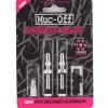 Muc-Off Tubeless Tire Tools|Tubeless Accessories|V2 Tubeless Presta Valves (Silver) (Pair) (44mm)