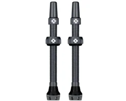 Muc-Off Tubeless Tire Tools|Tubeless Accessories|V2 Tubeless Presta Valves (Grey) (Pair) (44mm)
