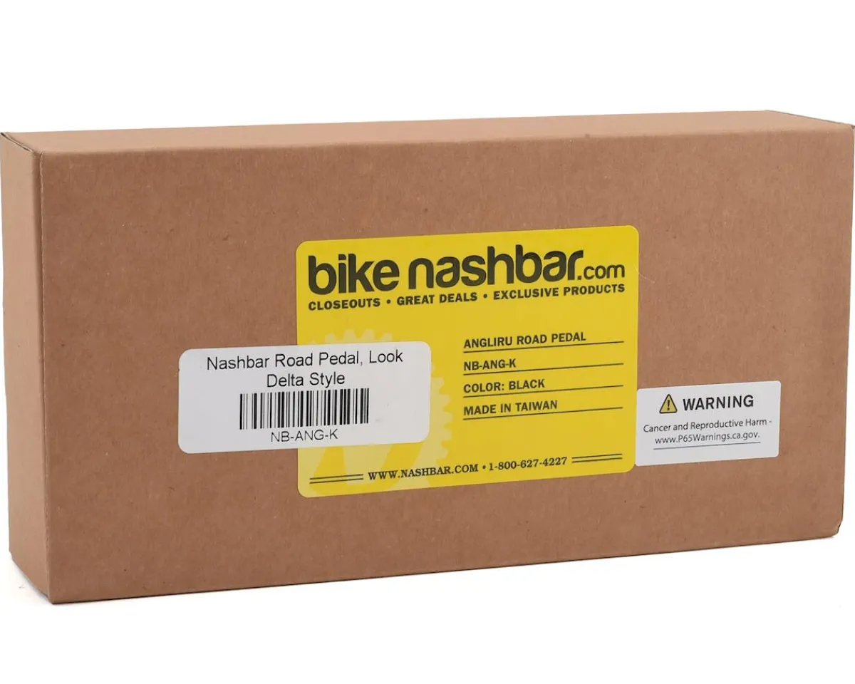 Nashbar Pedals & Cleats|Holiday Shopping|Angliru Road Pedals (Black) (Look Delta Cleats)