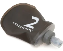 NEVERSECOND Water Bottles|Gel Soft Flask (Black) (250ml)