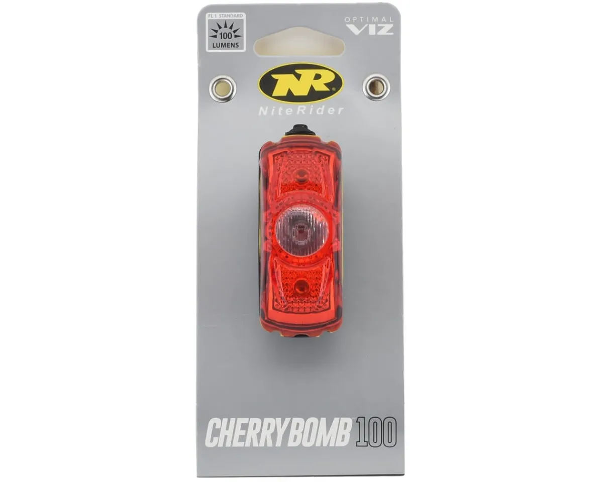NiteRider Bike Lights|CherryBomb 100 Bike Tail Light (Red) (100 Lumens)