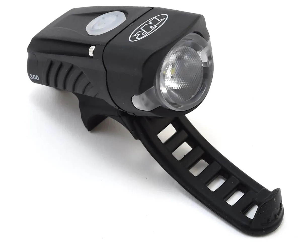 NiteRider Bike Lights|Swift 300 Rechargeable Headlight (Black) (300 Lumens)