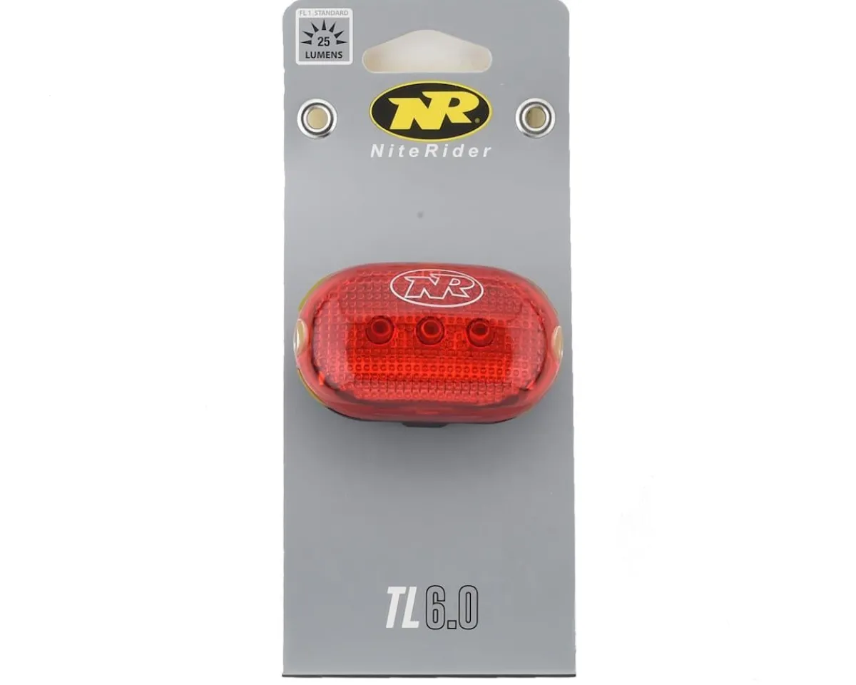 NiteRider Bike Lights|TL 6.0 SL Tail Light (Red) (25 Lumens)