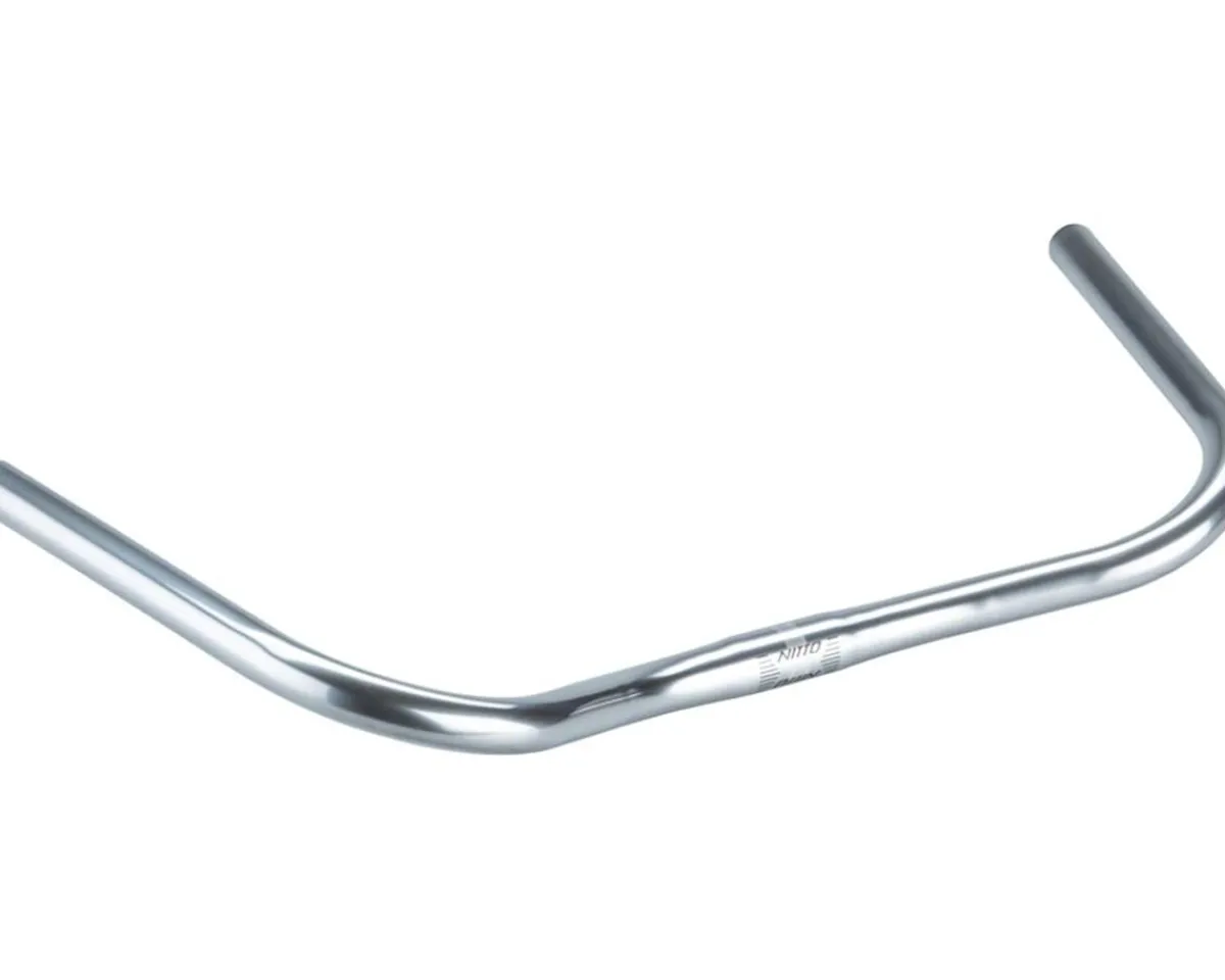 Nitto Handlebars|B352 North Road Handlebars (Silver) (25.4mm) (60mm Rise) (550mm) (60° Sweep)