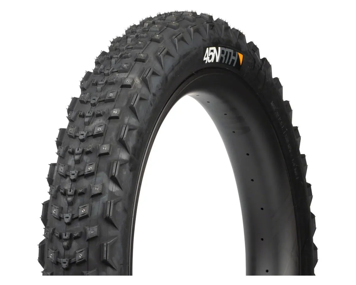 45NRTH Tires|Dillinger 4 Fat Bike Tire (Tubeless) (Studded) (26") (4.2") (120tpi) (Black)