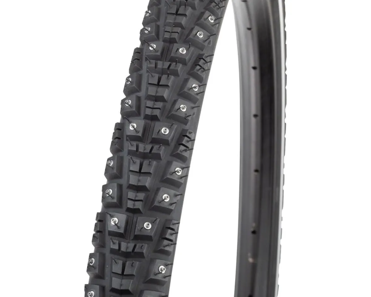 45NRTH Tires|Gravdal Tubeless Studded Gravel/Commuter Tire (Black/Reflective) (700c) (38mm) (252 Studs) (Winter Compound)