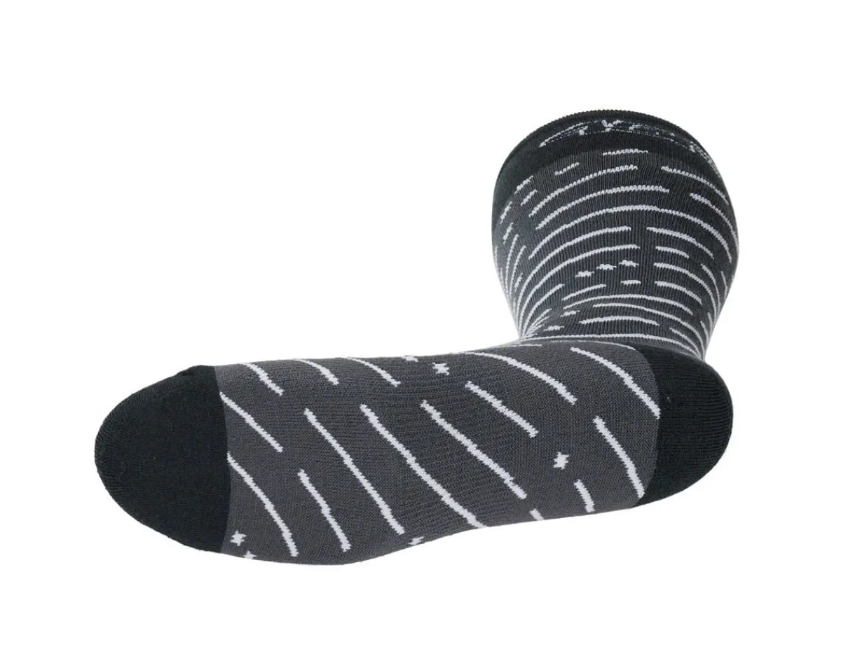 45NRTH Clothing Accessories|Shoes, Socks, & Footwear|Snow Band Midweight Knee High Wool Sock (Dark Grey/Dark Blue) (S)