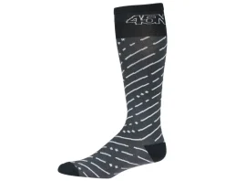 45NRTH Clothing Accessories|Shoes, Socks, & Footwear|Snow Band Midweight Knee High Wool Sock (Dark Grey/Dark Blue) (S)