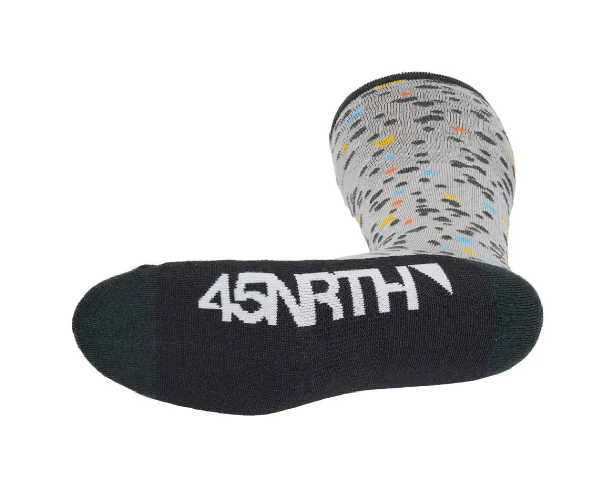 45NRTH Clothing Accessories|Shoes, Socks, & Footwear|Speck Heavyweight Knee High Wool Sock (Grey/Dark Blue) (S)