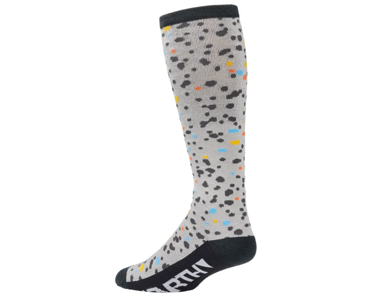 45NRTH Clothing Accessories|Shoes, Socks, & Footwear|Speck Heavyweight Knee High Wool Sock (Grey/Dark Blue) (S)