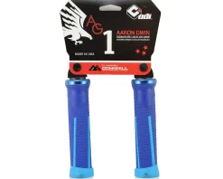 ODI Grips & Handlebar Tape|AG-1 Aaron Gwin V2.1 Lock-On Grips (Bright/Light Blue) (135mm)