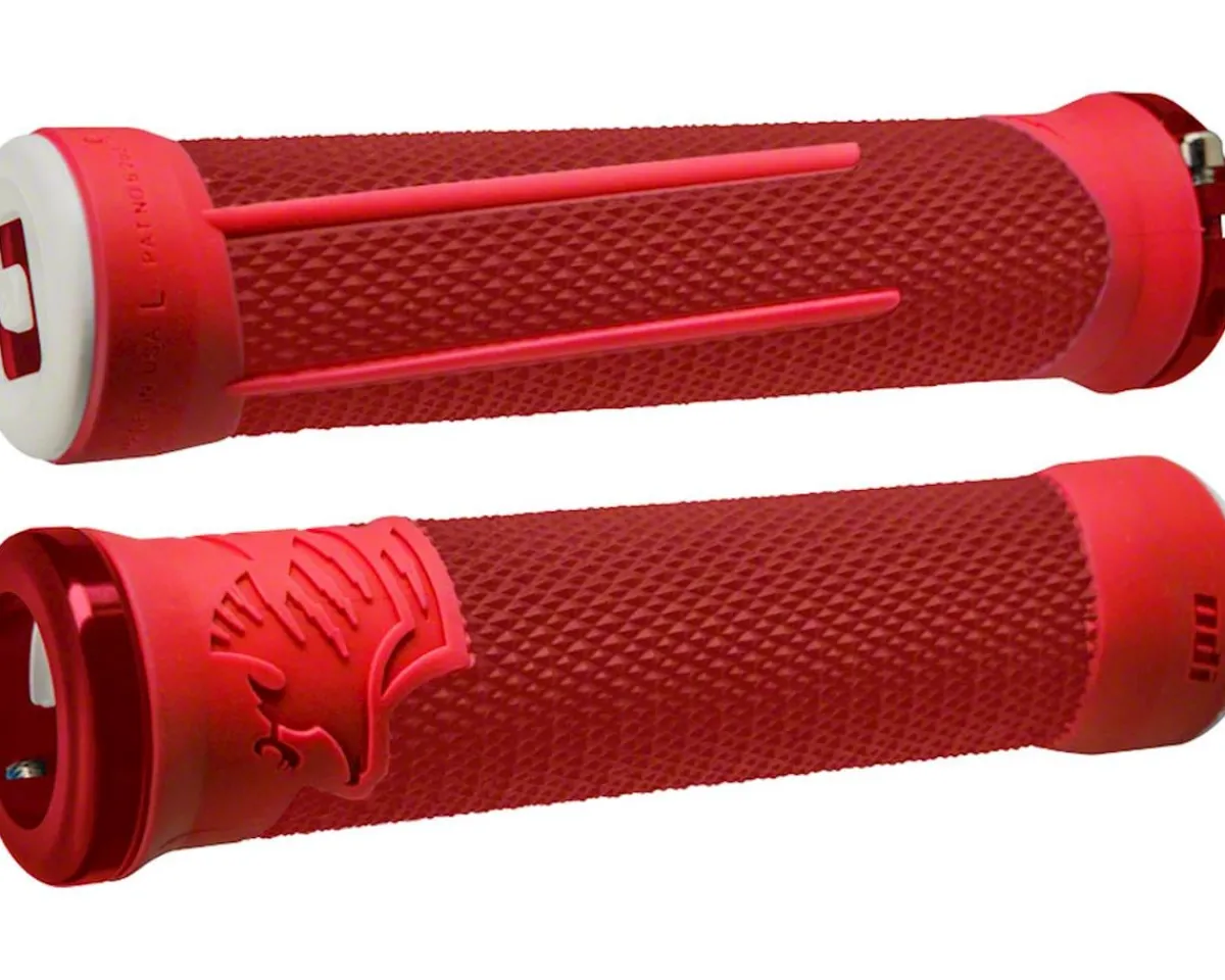 ODI Grips & Handlebar Tape|AG2 Lock-On Grips (Red/Fire) (135mm)