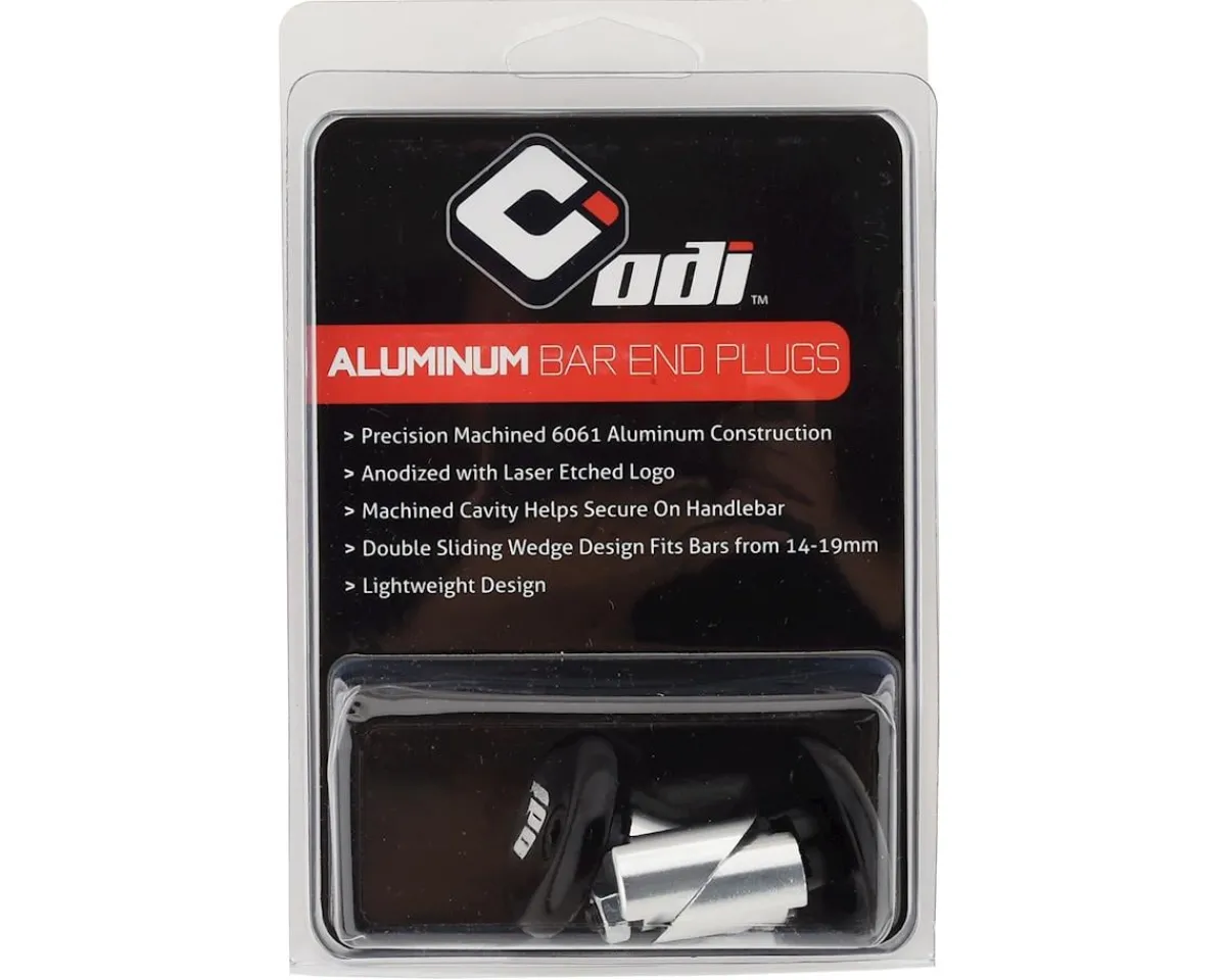 ODI Handlebars|Aluminum Bar Ends (Black) (Pair)