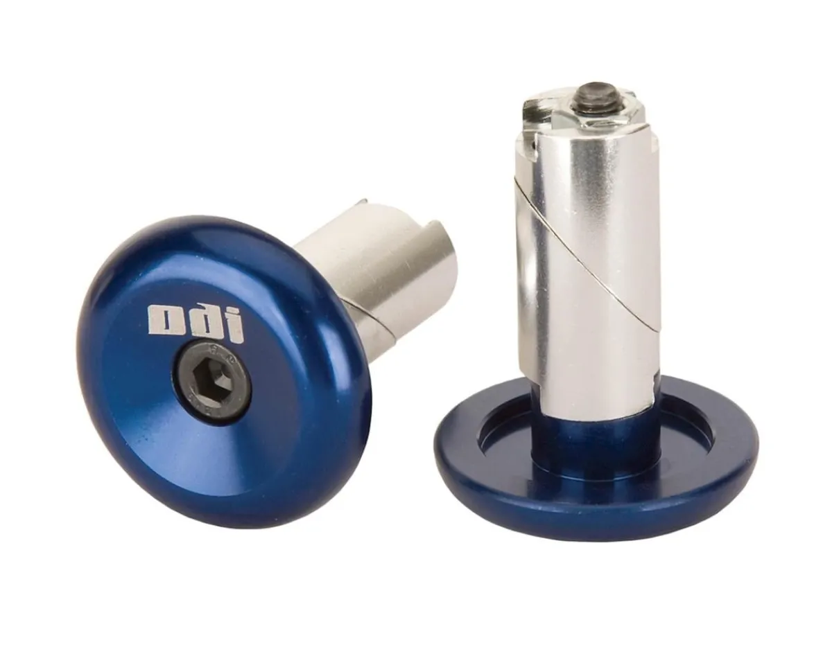 ODI Handlebars|Aluminum Bar Ends (Blue) (Pair)