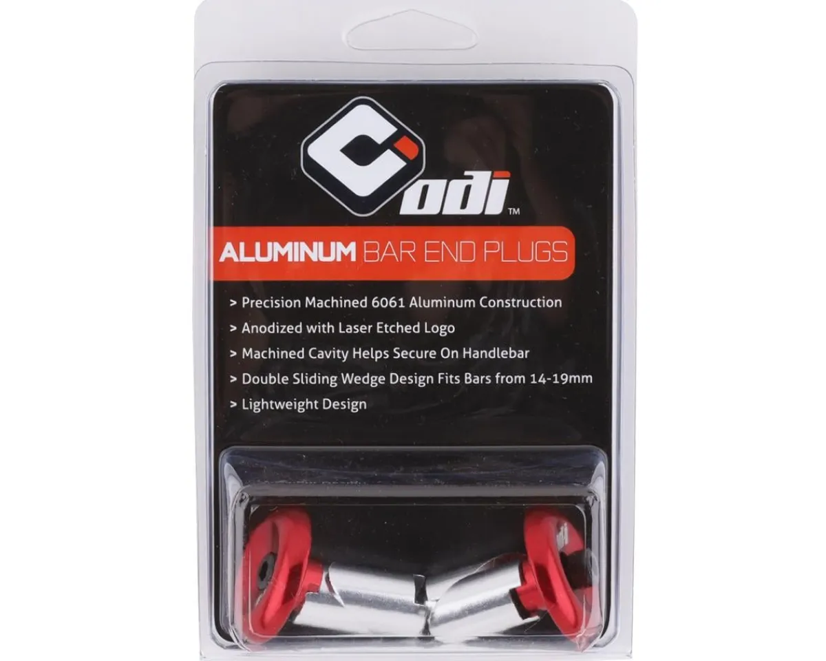 ODI Handlebars|Aluminum Bar Ends (Red) (Pair)