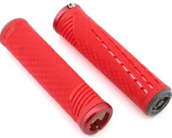 ODI Grips & Handlebar Tape|CF Lock-On Grips (Red/White)