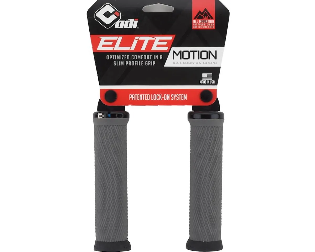 ODI Grips & Handlebar Tape|Elite Motion Lock-On Grips (Graphite/Black)