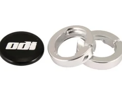 ODI Grips & Handlebar Tape|Lock Jaw Clamps (Silver) (w/ Snap Caps) (Set of 4)