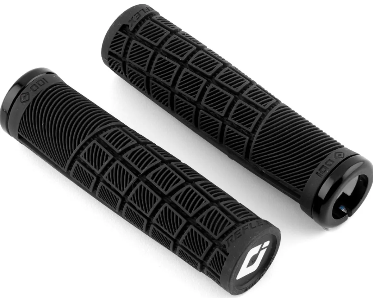 ODI Grips & Handlebar Tape|Reflex MTB Grips (Black) (Lock-On) (Regular)