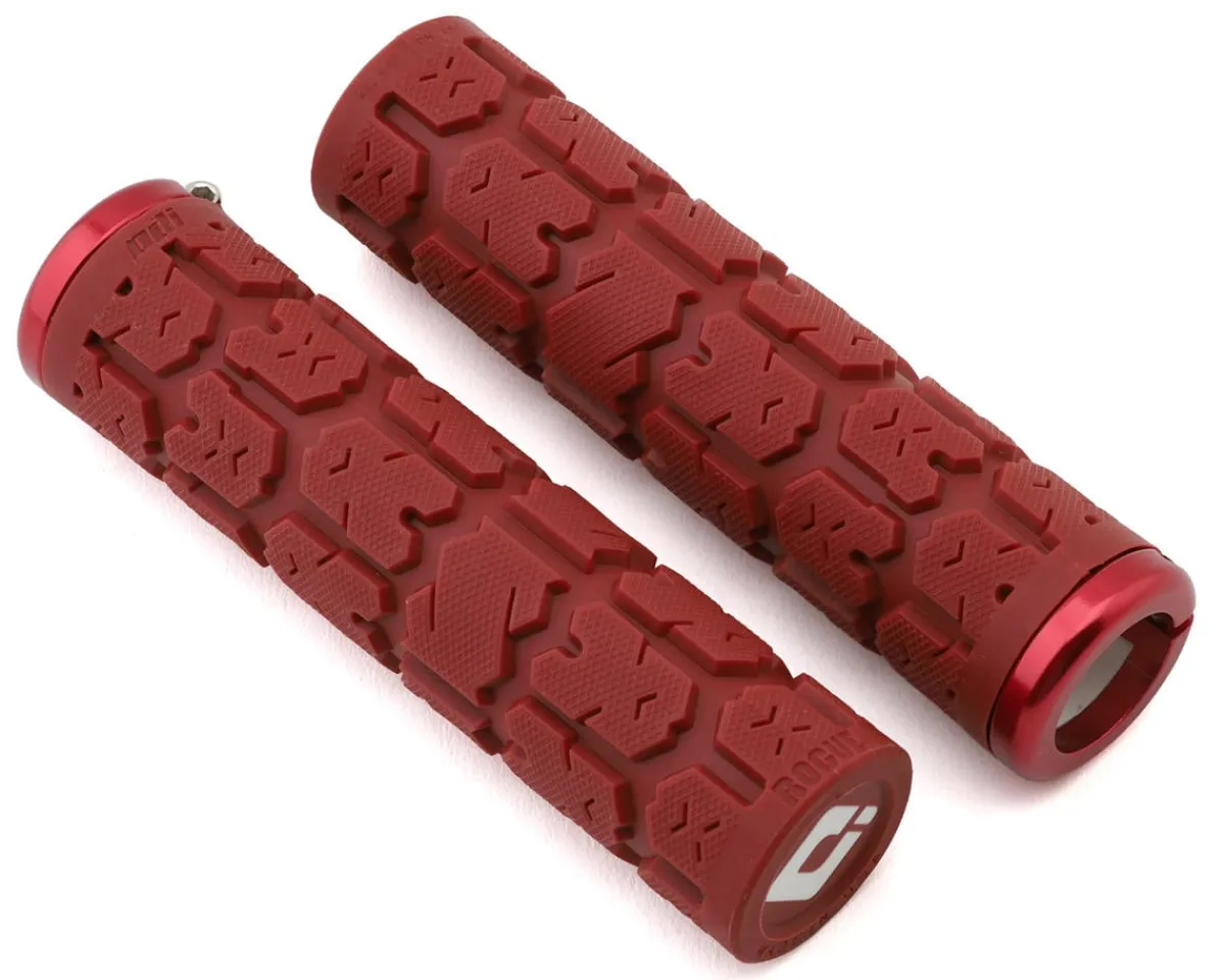 ODI Grips & Handlebar Tape|Rogue V2.1 MTB Grips (Dark Red) (Lock-On)