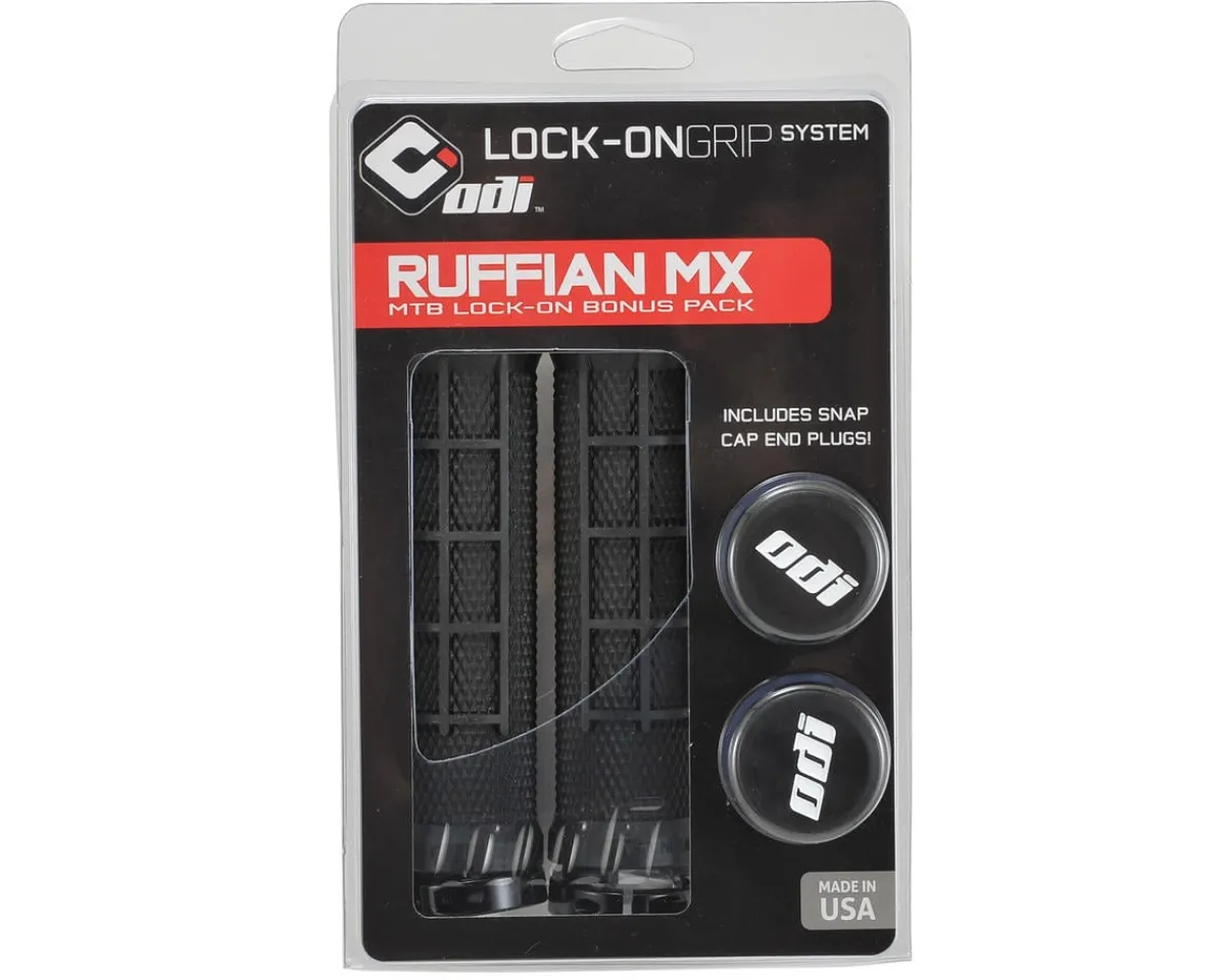 ODI Grips & Handlebar Tape|Ruffian MX Lock-On Grips (Black) (130mm)