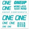 OneUp Components Frame Protection & Decals|Decal Kit (Turquoise)