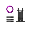 OneUp Components Headsets & Spacers|EDC Threaded Top Cap (Purple) (1 1/8") (Alloy) (Includes Headset Spacers)