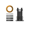 OneUp Components Headsets & Spacers|EDC Threaded Top Cap (Orange) (1 1/8") (Alloy) (Includes Headset Spacers)