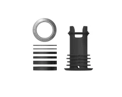 OneUp Components Headsets & Spacers|EDC Threaded Top Cap (Silver) (1 1/8") (Alloy) (Includes Headset Spacers)