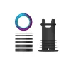 OneUp Components Headsets & Spacers|EDC Threaded Top Cap (Oil Slick) (1 1/8") (Alloy) (Includes Headset Spacers)