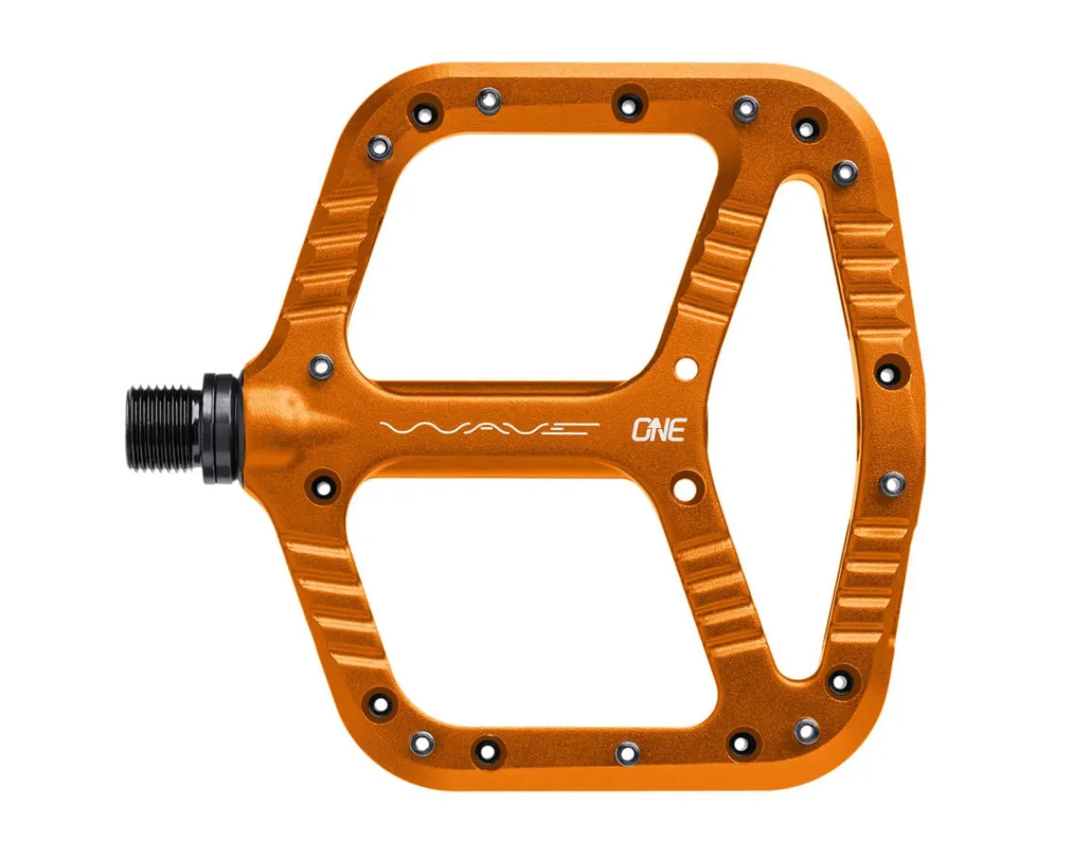 OneUp Components Pedals & Cleats|Wave Platform Pedals (Orange)