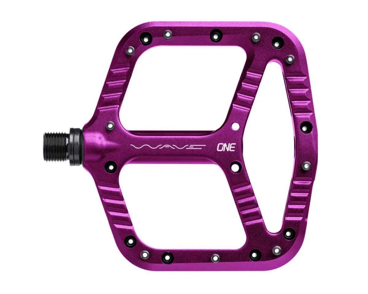 OneUp Components Pedals & Cleats|Wave Platform Pedals (Purple)