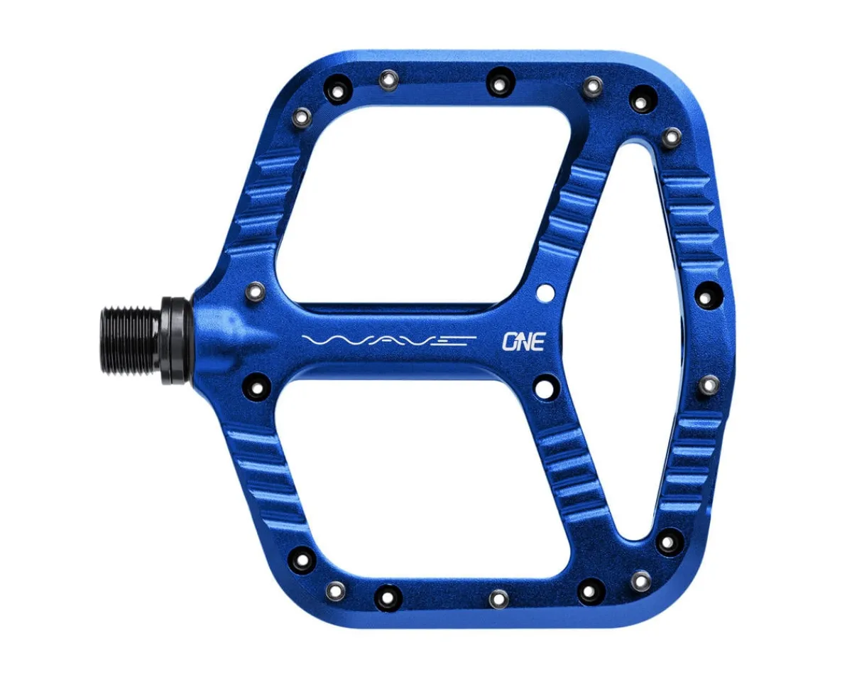 OneUp Components Pedals & Cleats|Wave Platform Pedals (Dark Blue)