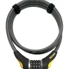 Onguard Bike Locks|Akita Resettable Combo Cable Lock (Grey/Yellow) (6' x 12mm)