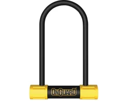 Onguard Bike Locks|Bulldog Mini U-Lock (Black/Yellow) (3.55 x 5.5")
