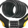 Onguard Bike Locks|Doberman Combo Cable Lock (Grey/Black/Yellow) (6' x 10mm)
