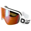 Optic Nerve Sunglasses & Goggles|South Paw Goggles (Shiny White) (Yellow/Silver Mirror Cat 1)