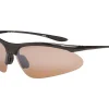 Optic Nerve Sunglasses & Goggles|Tightrope Sunglasses (Black) (Brown Silver Flash Lens) (Polarized)