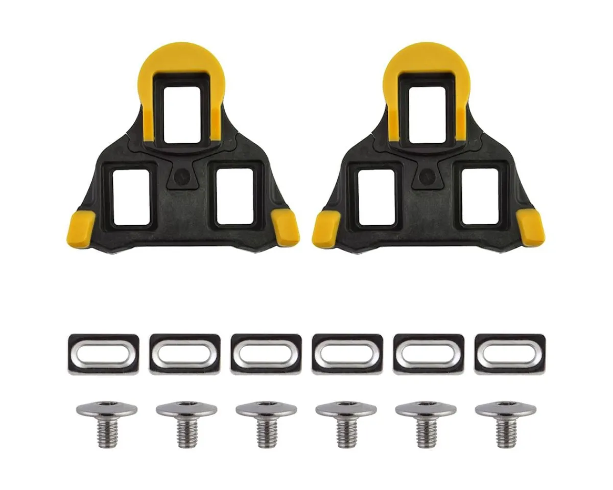 Origin8 Shoes|Pedals & Cleats|Split 6 SPD-SL Cleats (Black) (6°) (Yellow)