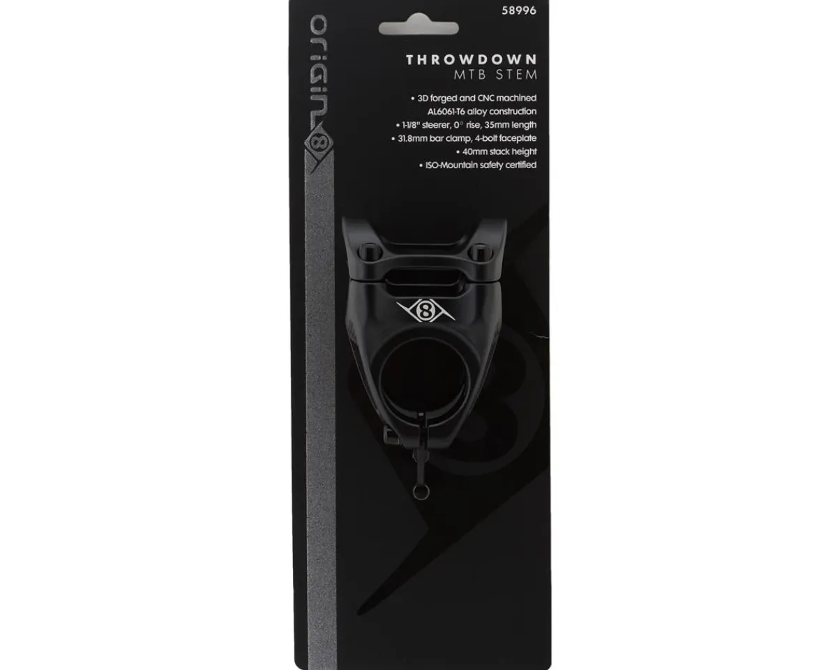 Origin8 Stems & Parts|Throwdown Stem (Matte Black) (31.8mm) (35mm) (0°)