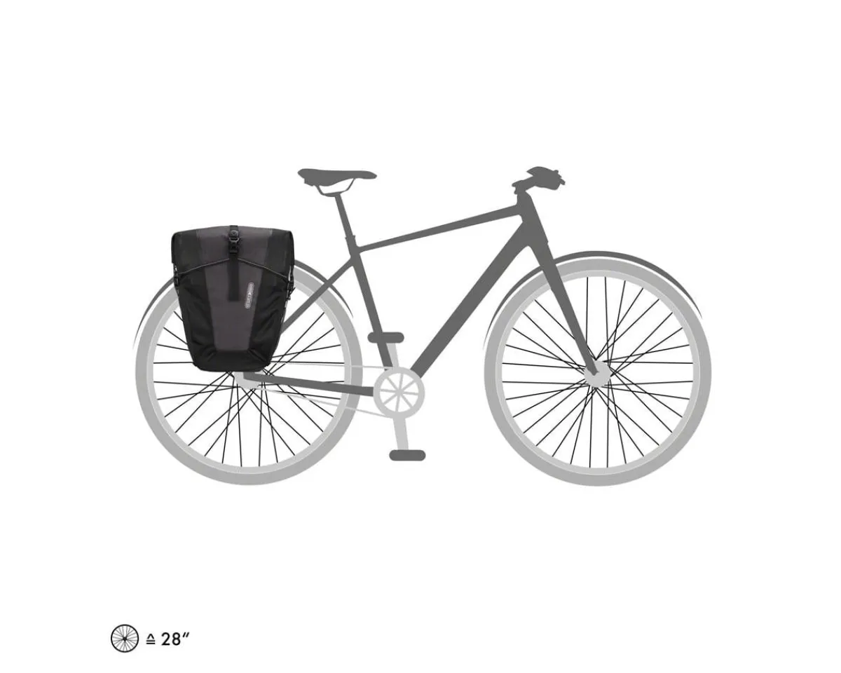 Ortlieb Bags & Packs|Back-Roller XL Plus Panniers (Granite/Black) (78L) (Pair)