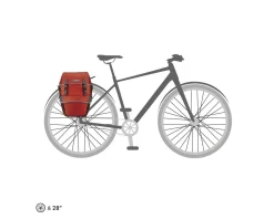 Ortlieb Bags & Packs|Bike-Packer Plus Panniers (Salsa/Dark Chili) (42L) (Pair)