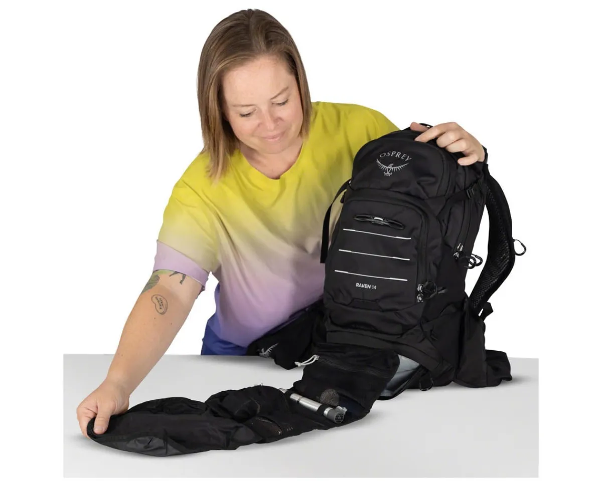 Osprey Bags & Packs|Raven 14 EFS Hydration Pack (Black) (Extended Fit)