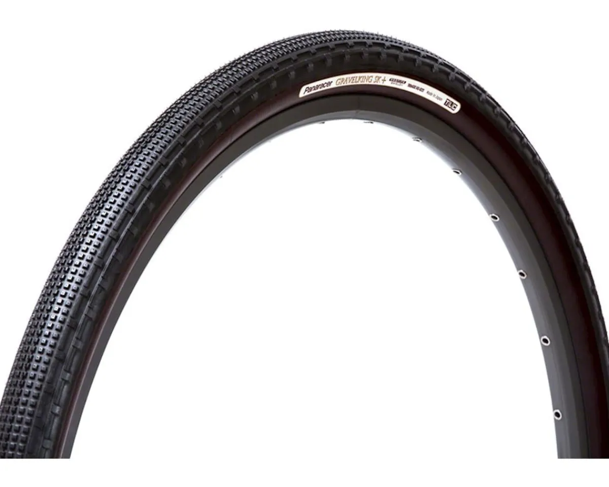 Panaracer Tires|Gravelking SK+ Tubeless Gravel Tire (Black) (700c) (50mm) (ZSG/ProTite Shield)