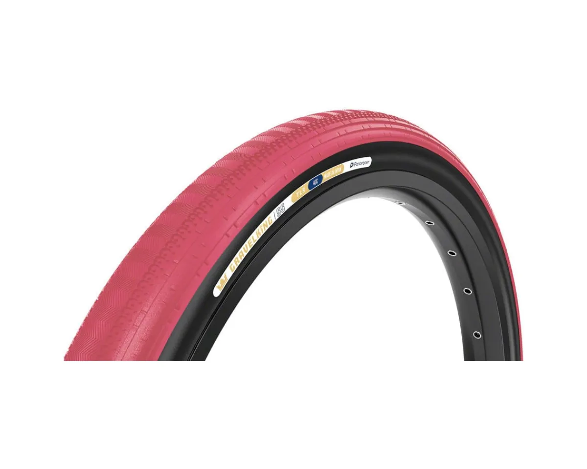 Panaracer Tires|Holiday Shopping|GravelKing SS Tubeless Gravel Tire (Cranberry/Black) (700c) (40mm) (ZSG Gravel/TuffTex)