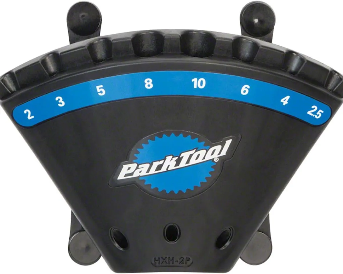 Park Tool Tools|HXH-2P Wall Mount Hex Wrench Holder (Black/Blue)
