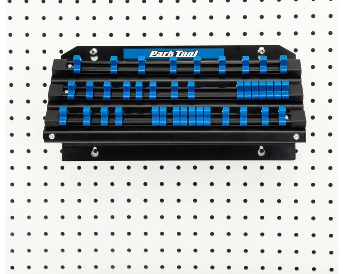 Park Tool Bike Repair Stands|JH-3 Socket And Bit Organizer (Black/Blue)
