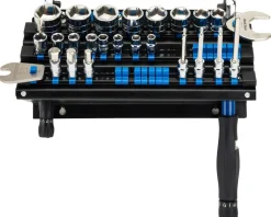 Park Tool Bike Repair Stands|JH-3 Socket And Bit Organizer (Black/Blue)