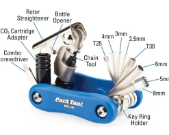 Park Tool Tools|Park MTC-40 Composite Multi-Tool (Blue)